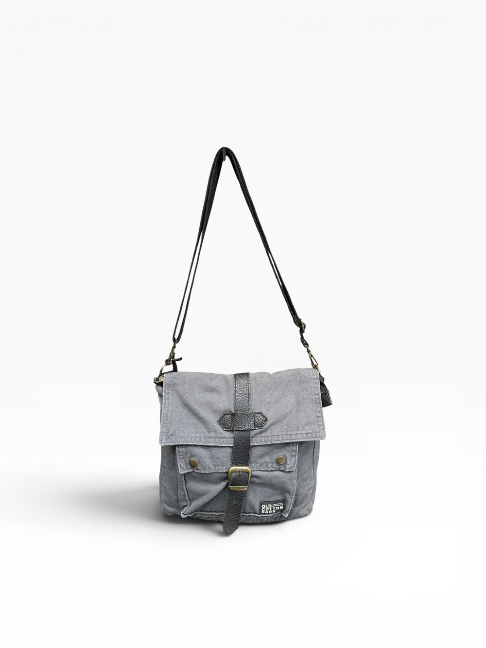 Old Cotton Cargo Kumaş Postacı Omuz Çantası Unisex Branco Bag Antrasit