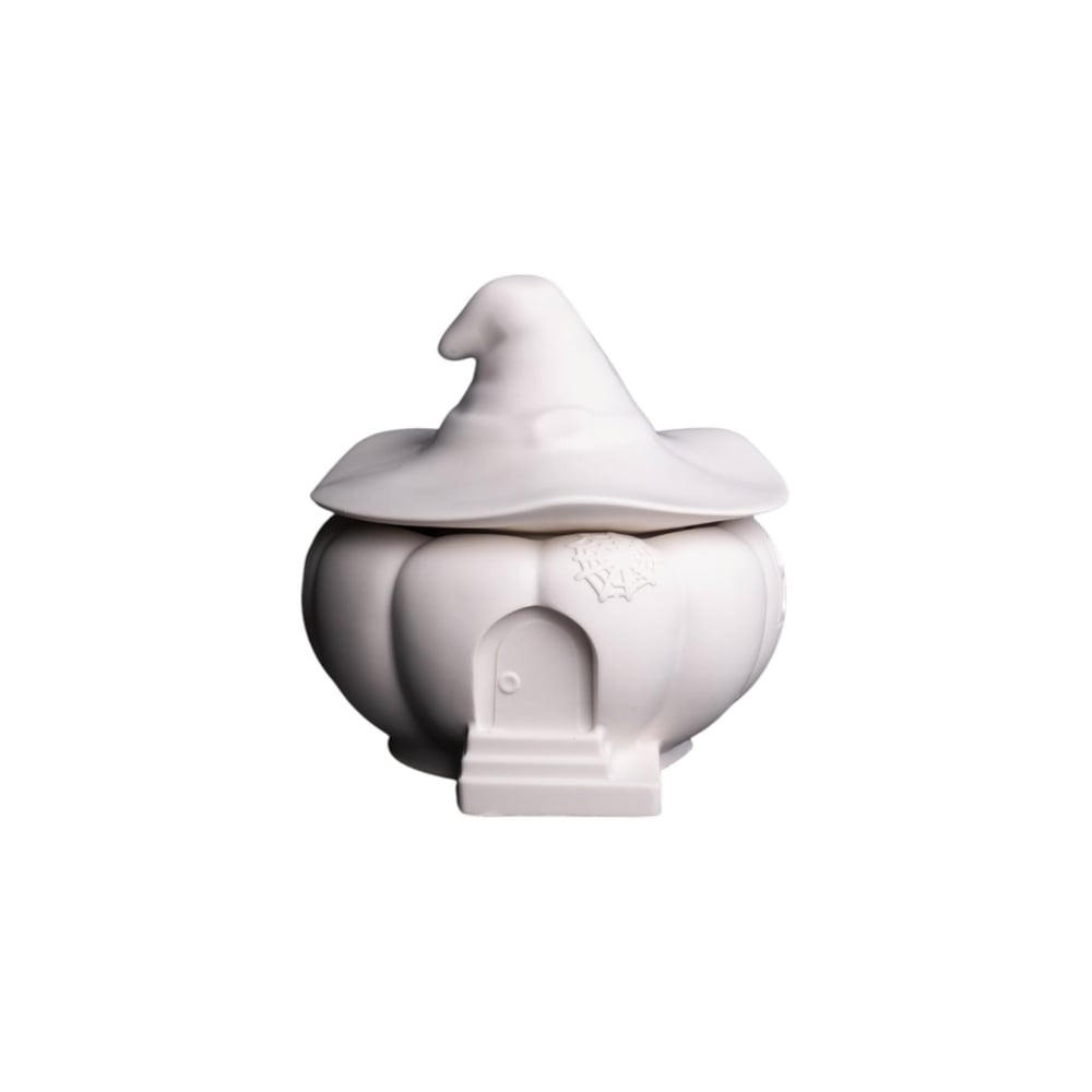DM-01 Büyülü Balkabağı Acrylax Tasarım Soft Beyaz Dekoratif Mumluk - 1522560001