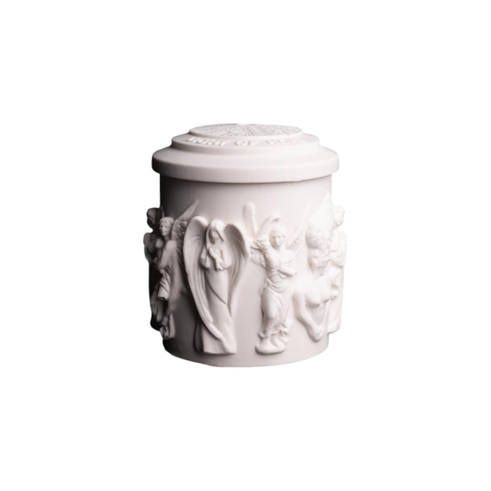 DM-10 Melekli Umut Işığı Acrylax Tasarım Soft Beyaz Dekoratif Mumluk - 1522560010