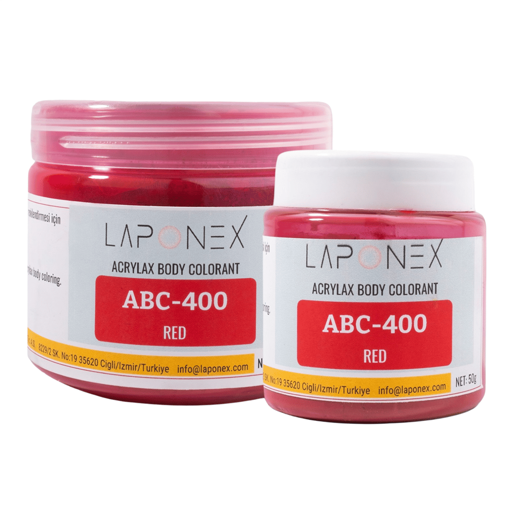 ABC-400 Red Su Bazlı Reçinelerle Uyumlu Acrylax Kırmızı Toz Pigment 250 g - 1522554002