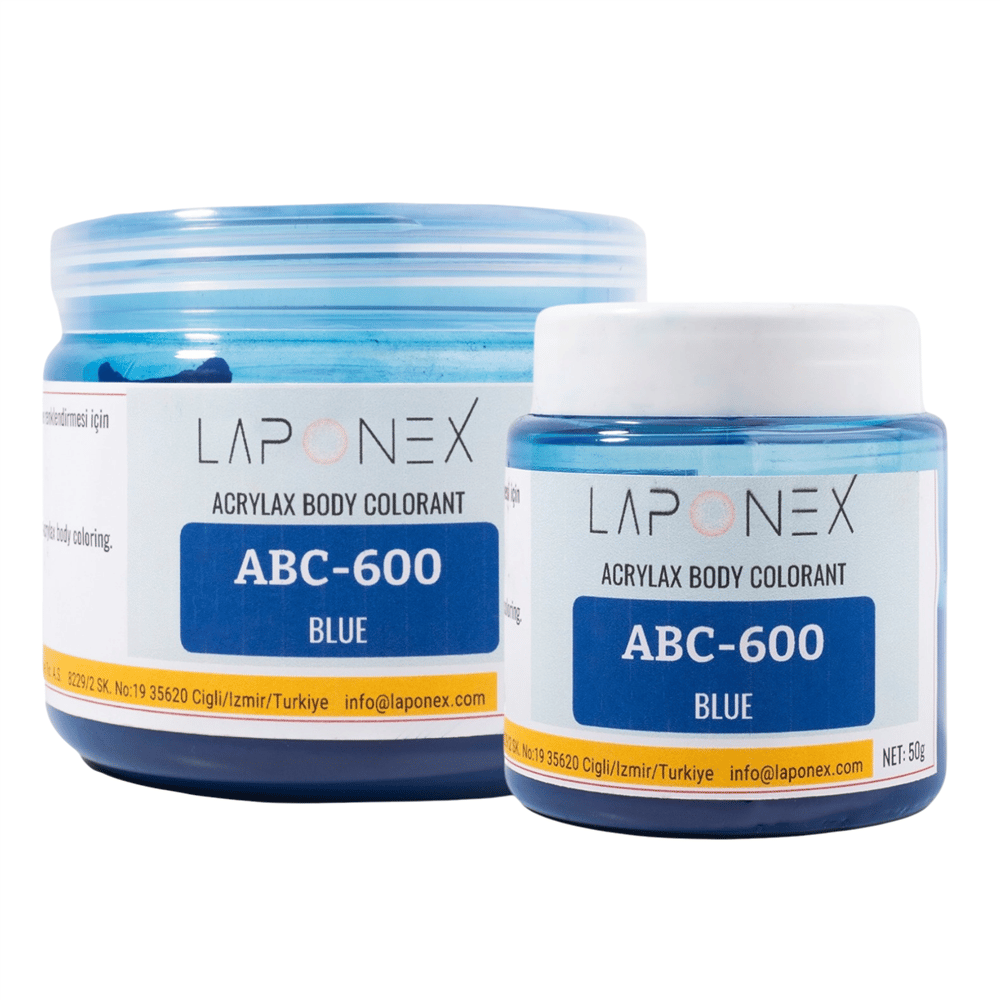 ABC-600 Blue Su Bazlı Reçinelerle Uyumlu Acrylax Mavi Toz Pigment 50 g - 1522556001