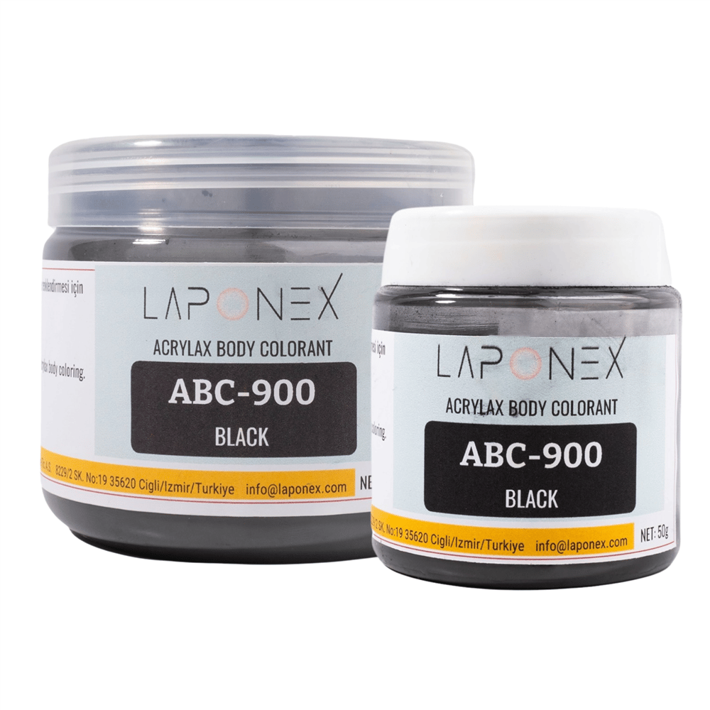 ABC-900 Black Su Bazlı Reçinelerle Uyumlu Acrylax Siyah Toz Pigment 250 g - 1522559002