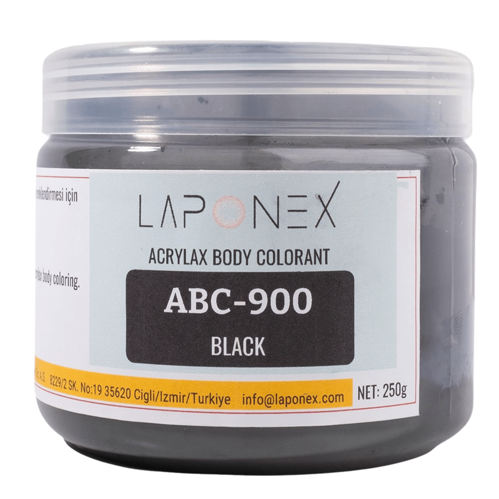 ABC-900 Black Su Bazlı Reçinelerle Uyumlu Acrylax Siyah Toz Pigment 250 g - 1522559002