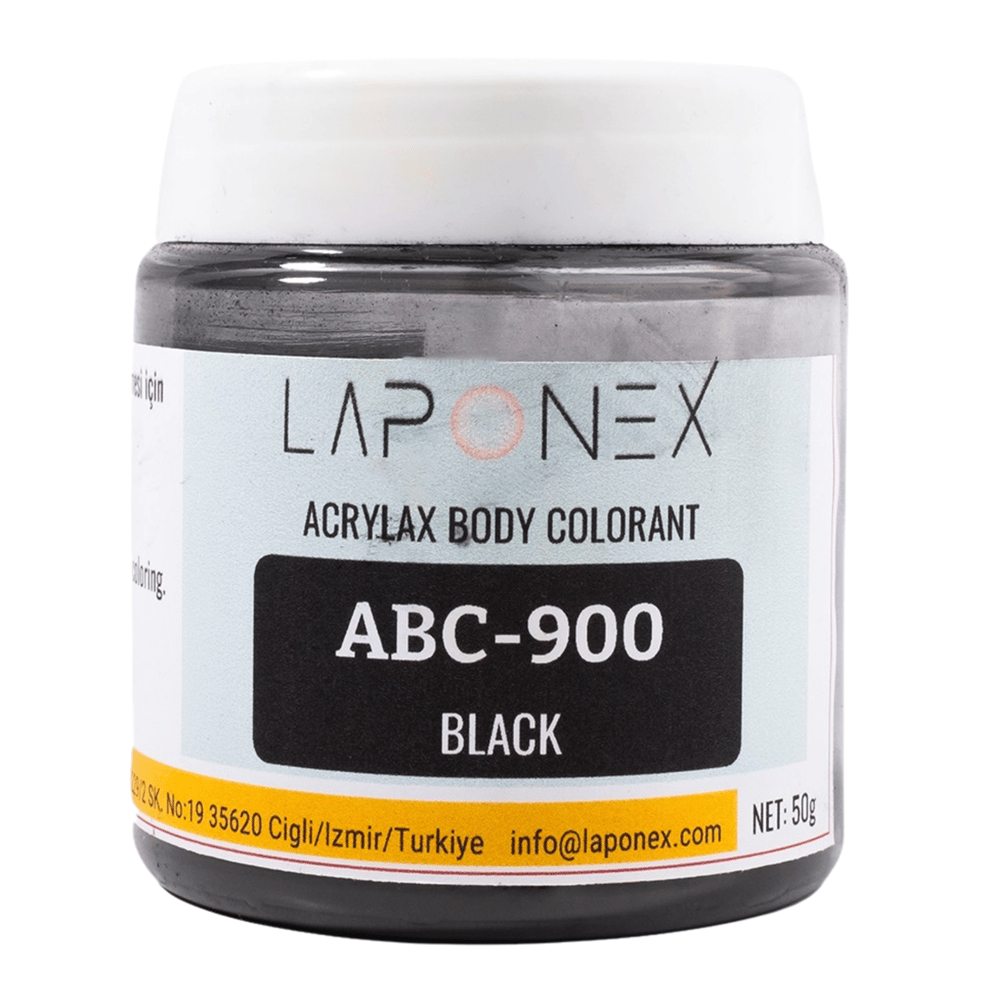 ABC-900 Black Su Bazlı Reçinelerle Uyumlu Acrylax Siyah Toz Pigment 50 g - 1522559001