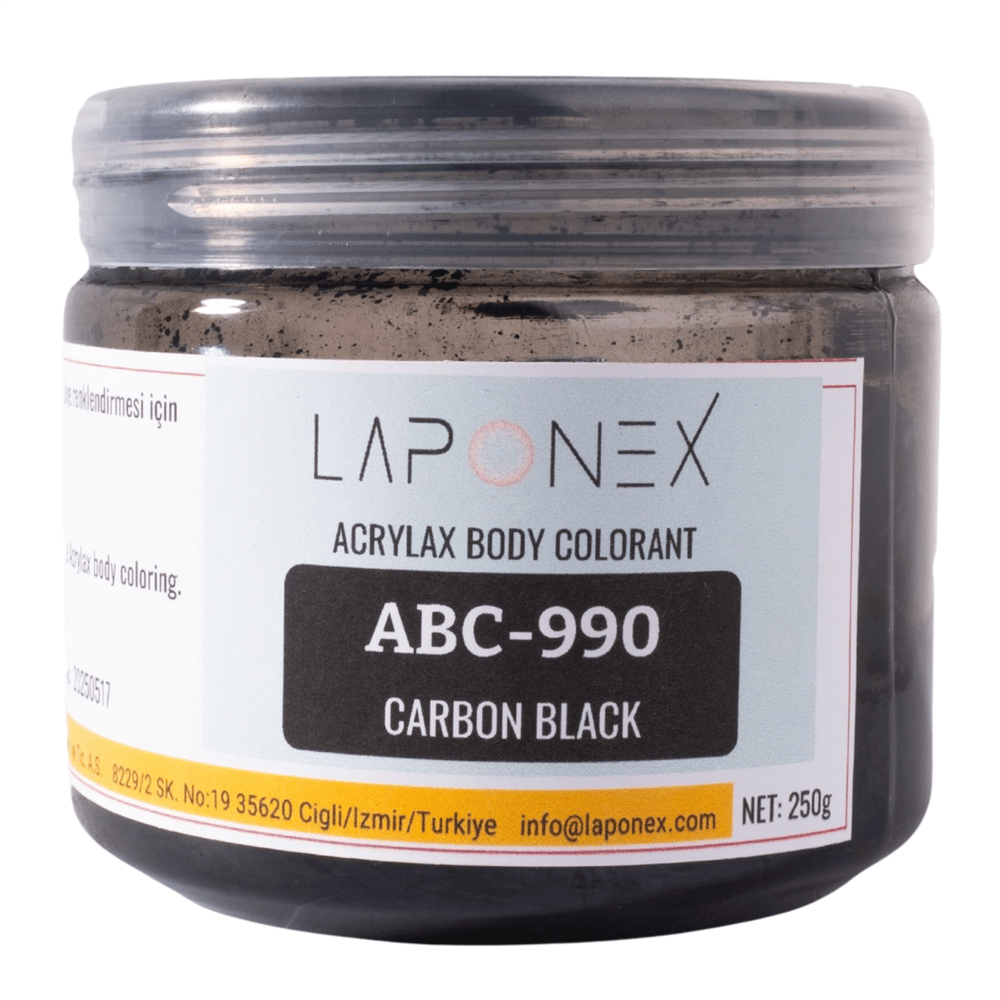 ABC-990 Carbon Black Su Bazlı Reçinelerle Uyumlu Acrylax Karbon Siyah Toz Pigment 120 g - 1522559902