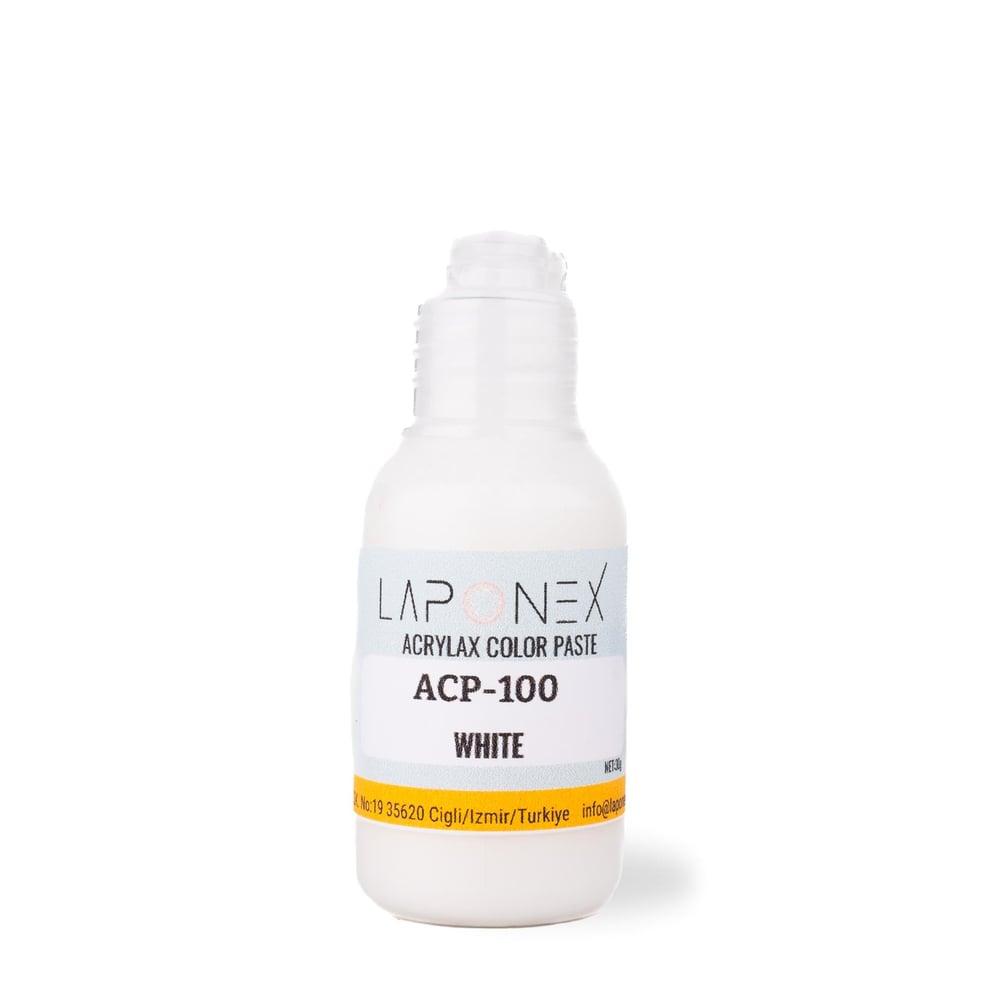 ACP-100 White Su Bazlı Reçinelerle Uyumlu Yoğun Pigmentli Beyaz Renk Pastası 30 g - 1522511001