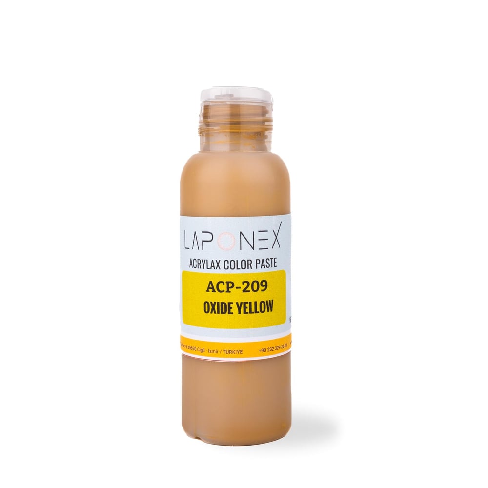 ACP-209 Oxide Yellow Su Bazlı Reçinelerle Uyumlu Yoğun Pigmentli Oksit Sarı Renk Pastası 100 g - 1522512092