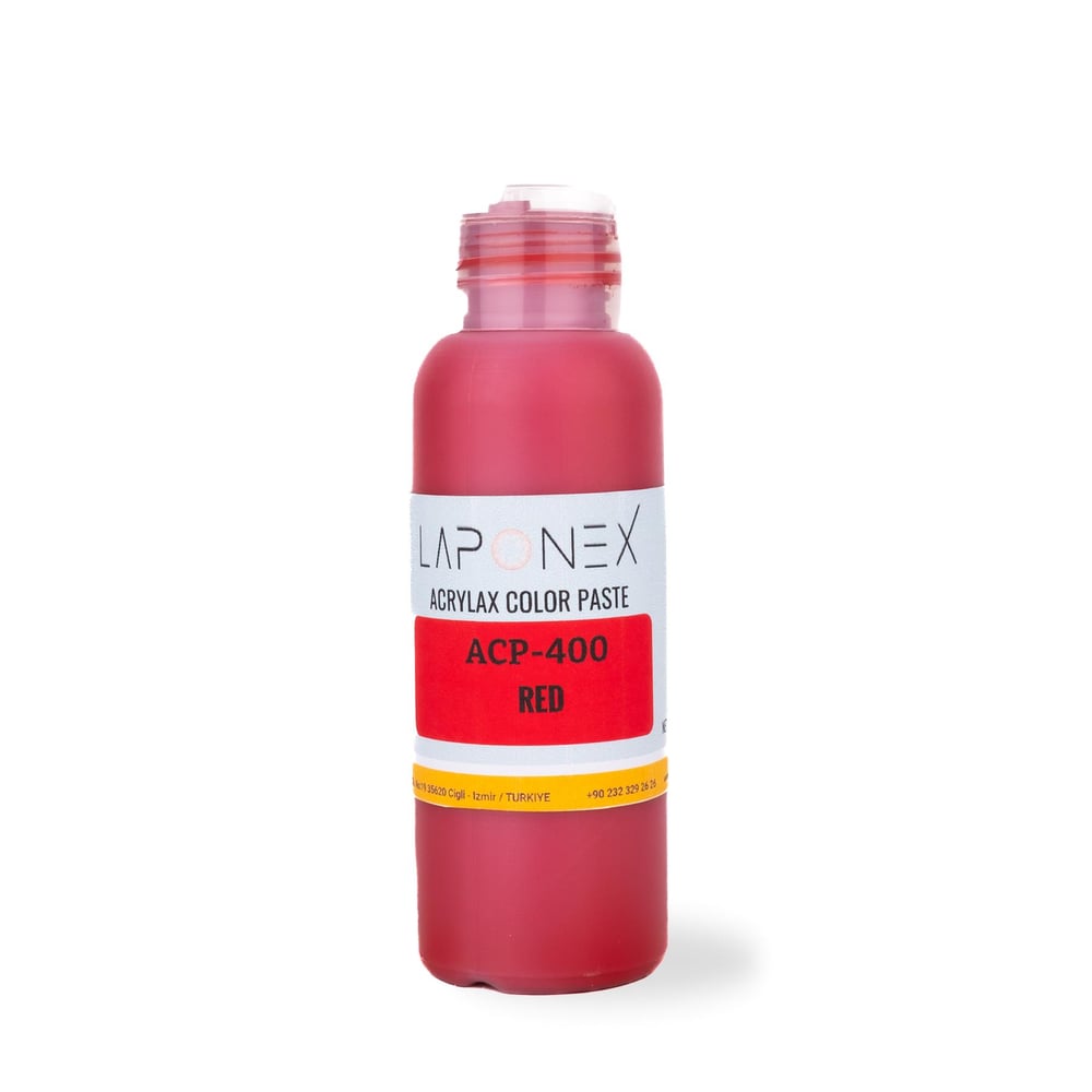 ACP-400 Red Su Bazlı Reçinelerle Uyumlu Yoğun Pigmentli Kırmızı Renk Pastası 100 g - 1522514002