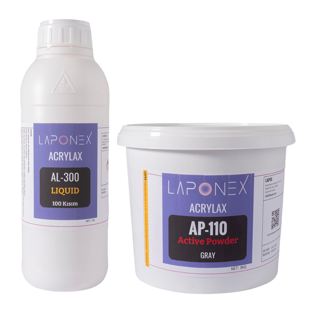 Acrylax-300 Gray Set Su Bazlı Reçine A+B 4 kg - 152251723