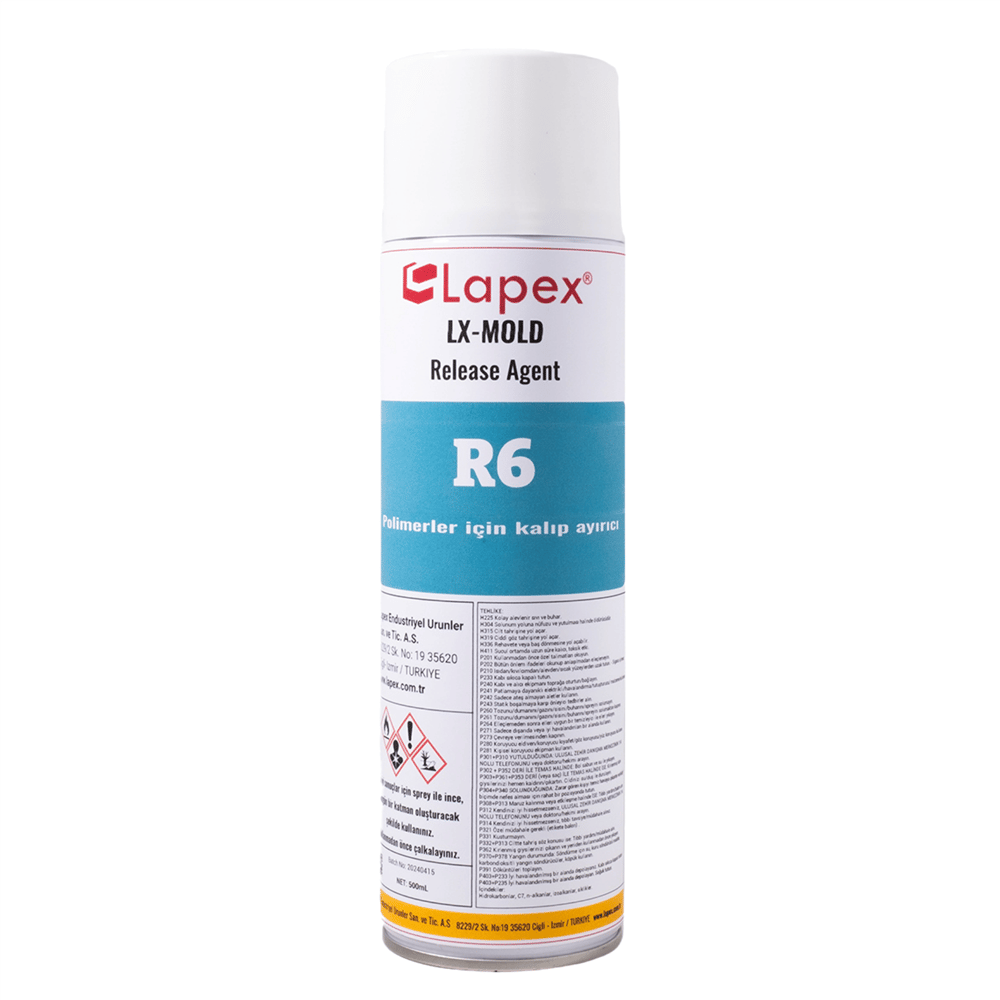 Lapex R6 Release Agent Polimerler için Sprey Kalıp Ayırıcı 500 mL - 15285301