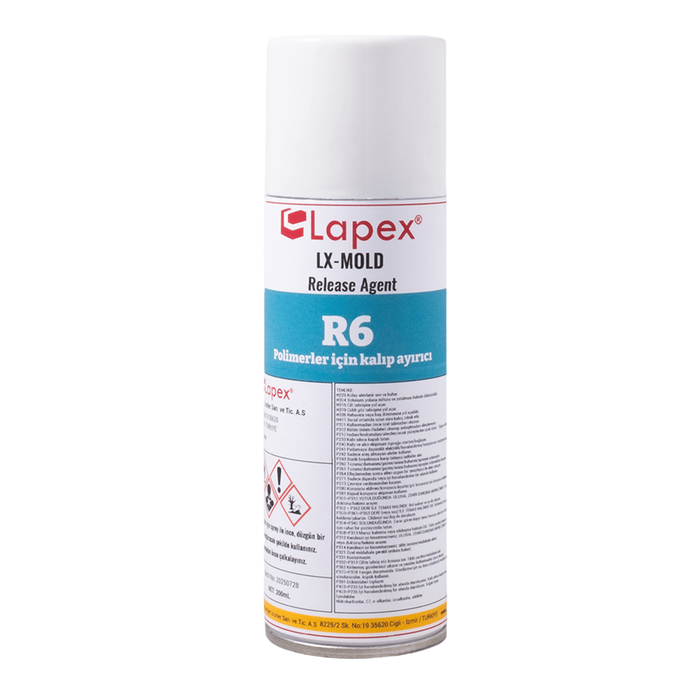 Lapex R6 Release Agent Polimerler için Sprey Kalıp Ayırıcı 200 ml - 15285300