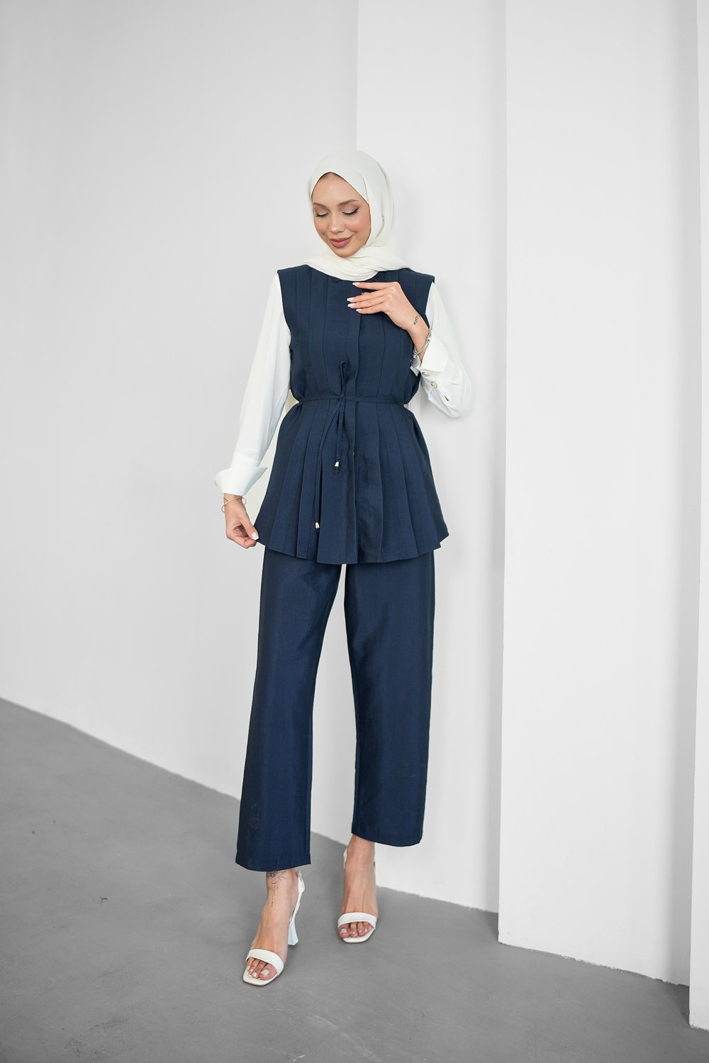 SL4204 - LİDYA ÜÇLÜ TAKIM - LACİVERT