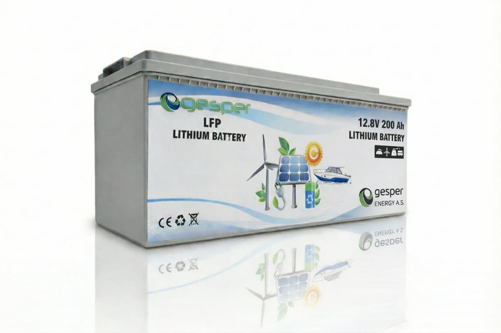Gesper Energy 12V 200Ah LiFePO4 Batarya