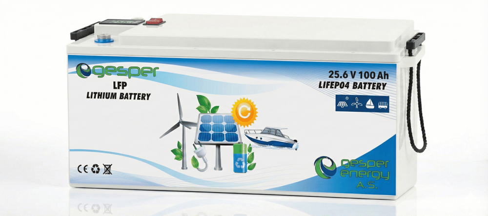 Gesper Energy 24V 100Ah LiFePO4 Batarya