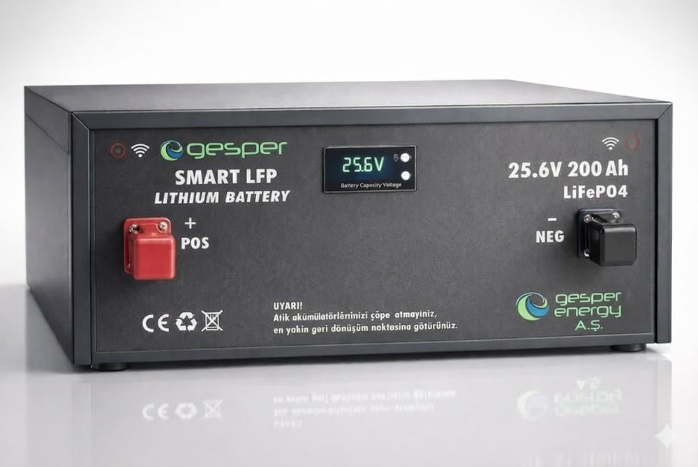 Gesper Energy 24V 200Ah LiFePO4 Batarya