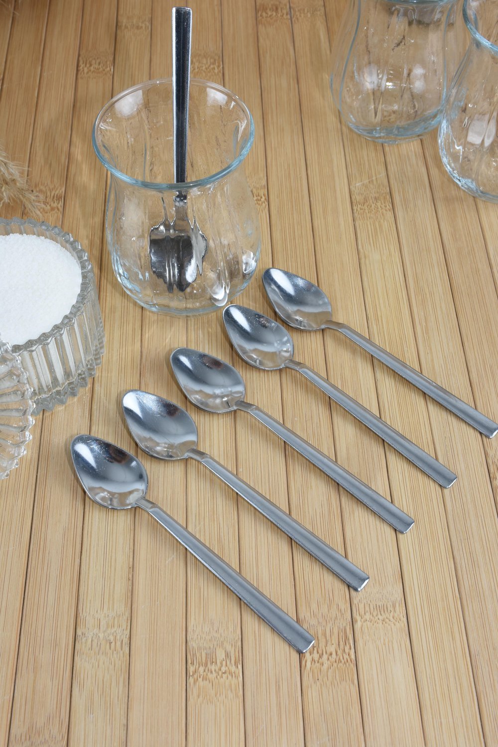 6LI ÇELİK ÇAY KAŞIĞI