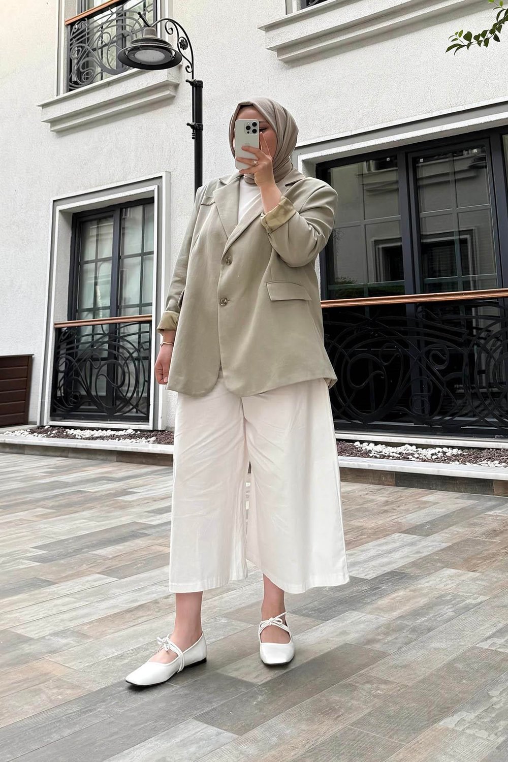 Oversize İki Düğmeli Ceket Efl Yeşil