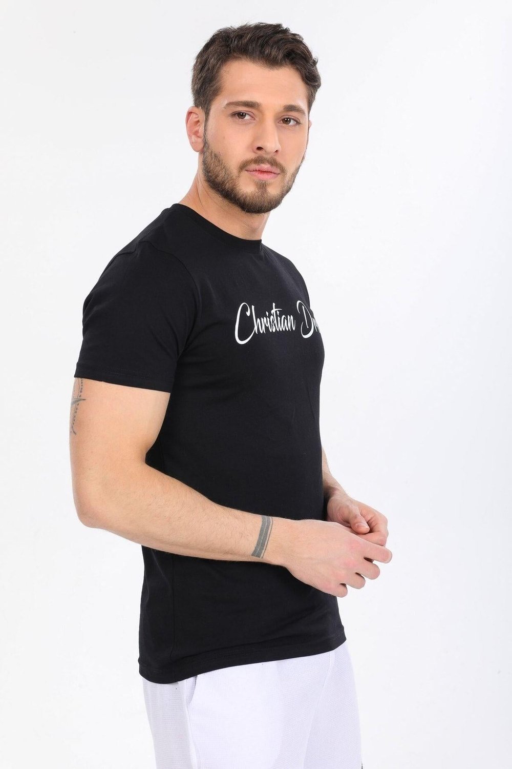 Dont Worry Yazılı Siyah T-shirt
