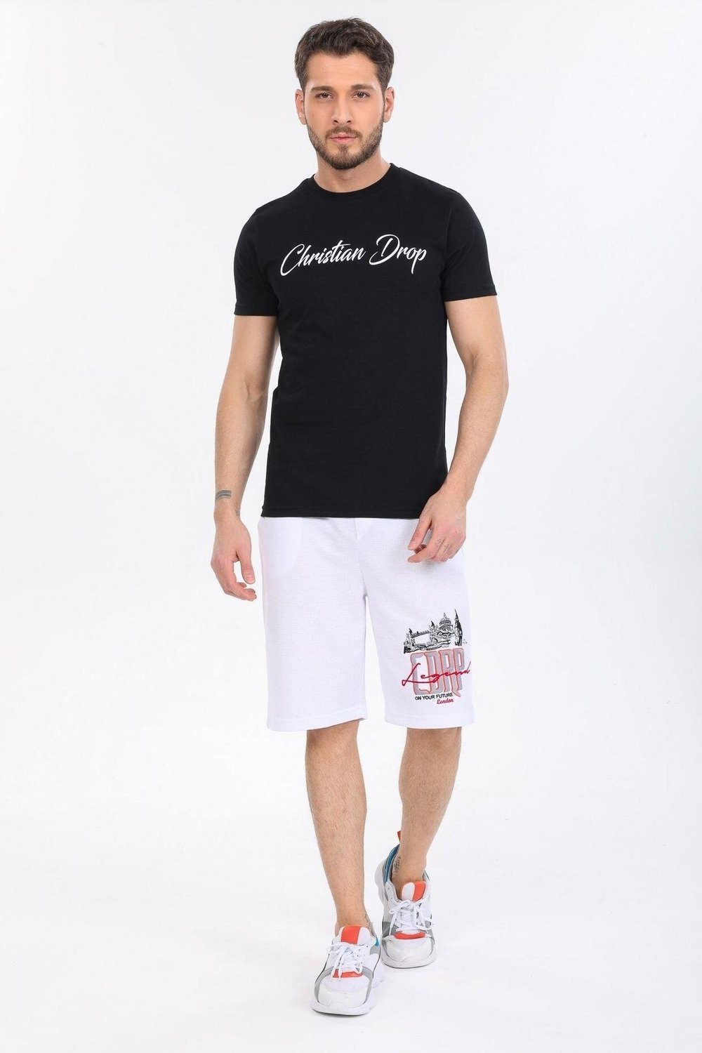 Dont Worry Yazılı Siyah T-shirt