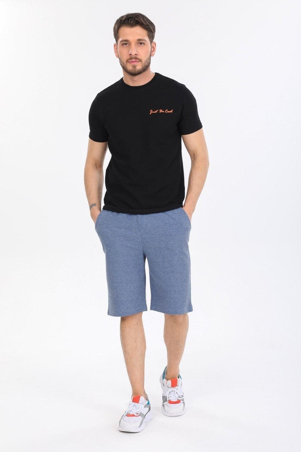 Just Be Cool Yazılı T-shirt