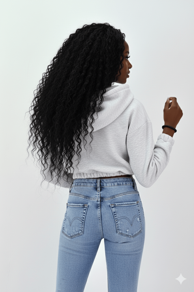 Kadın Neon Christian Drop Yazılı Kapüşonlu Crop Kesim Gri Sweatshirt Nakış İşlemeli