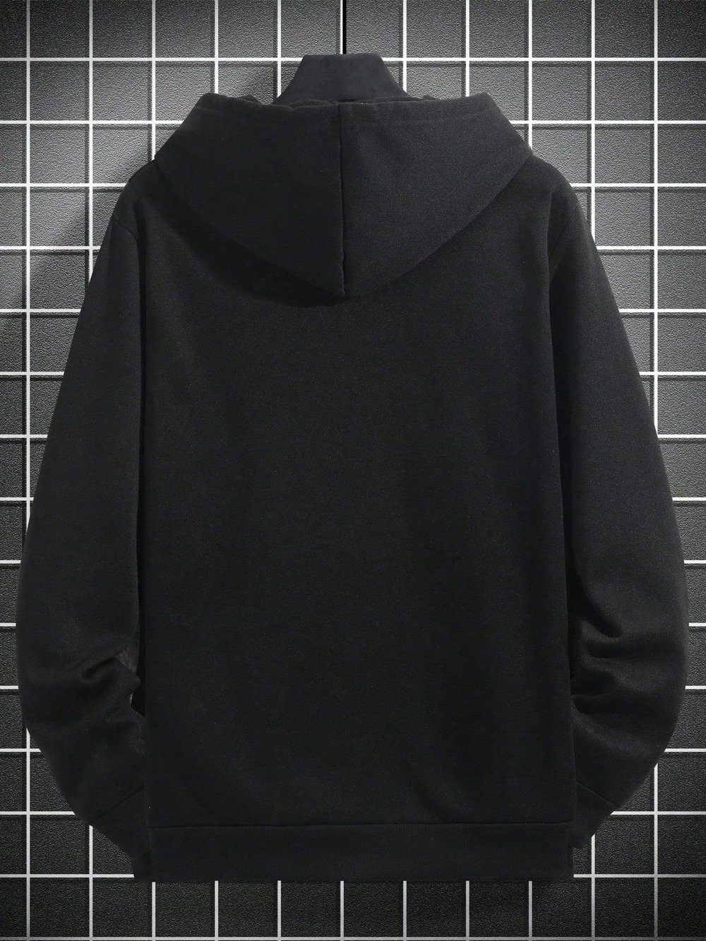 Oversize Geniş Kesim Uzun Kollu Kapüşonlu Sweatshirt – Siyah Hoodie Ghost Mask Baskılı