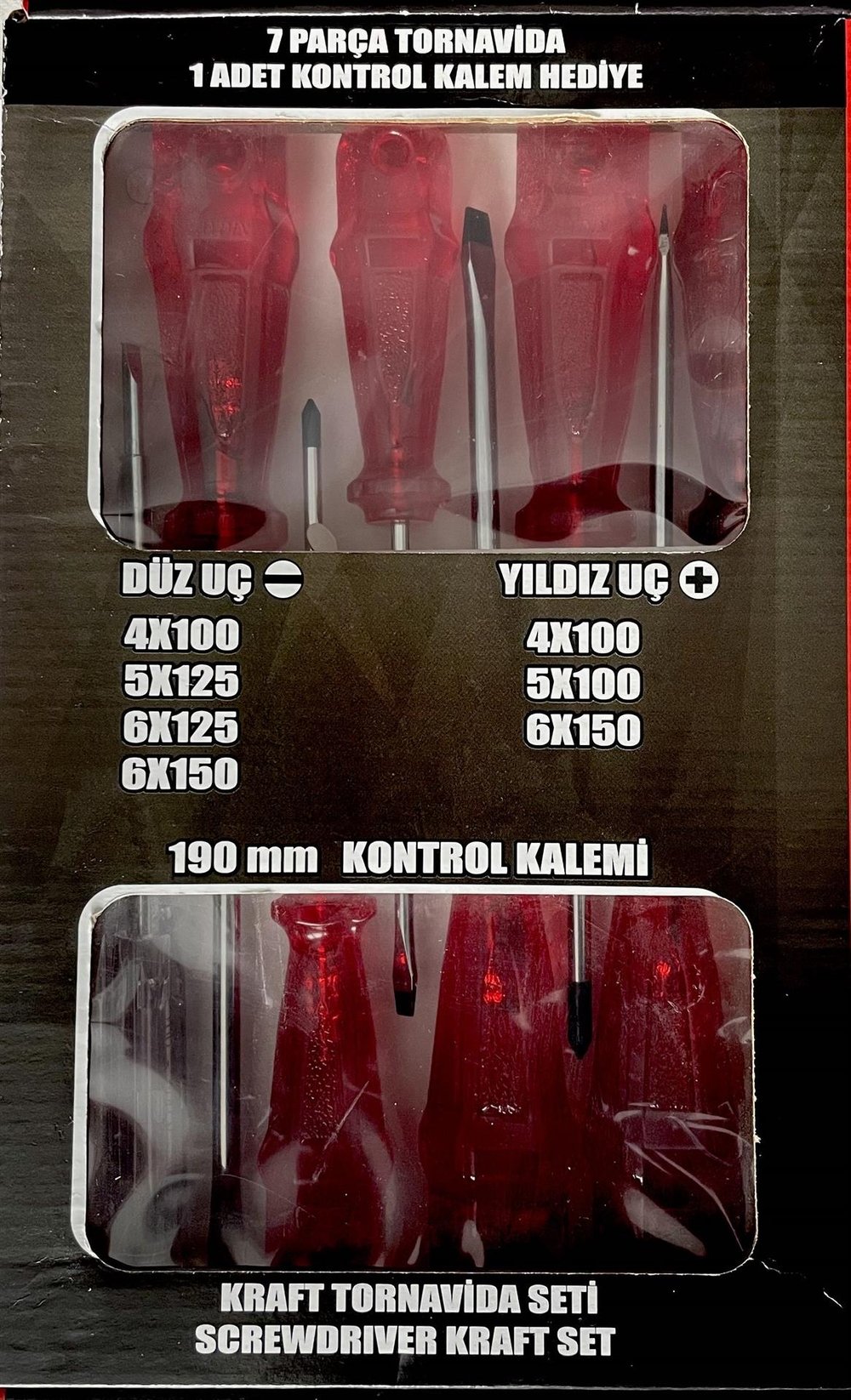 Rayno Kraft 7 Parça Tornavida Seti