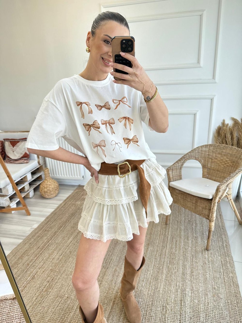 Standart Beden Kurdele T-shirt