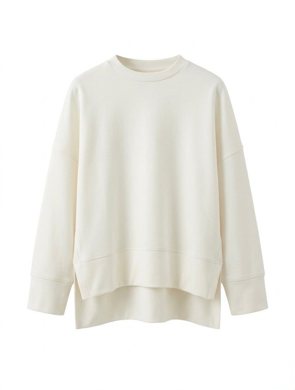 Basıc sweatshirt - Beyaz