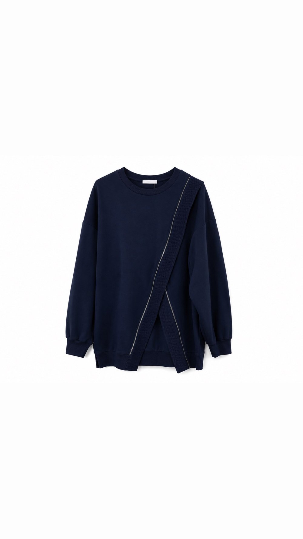Fermuarlı sweatshirt- Lacivert
