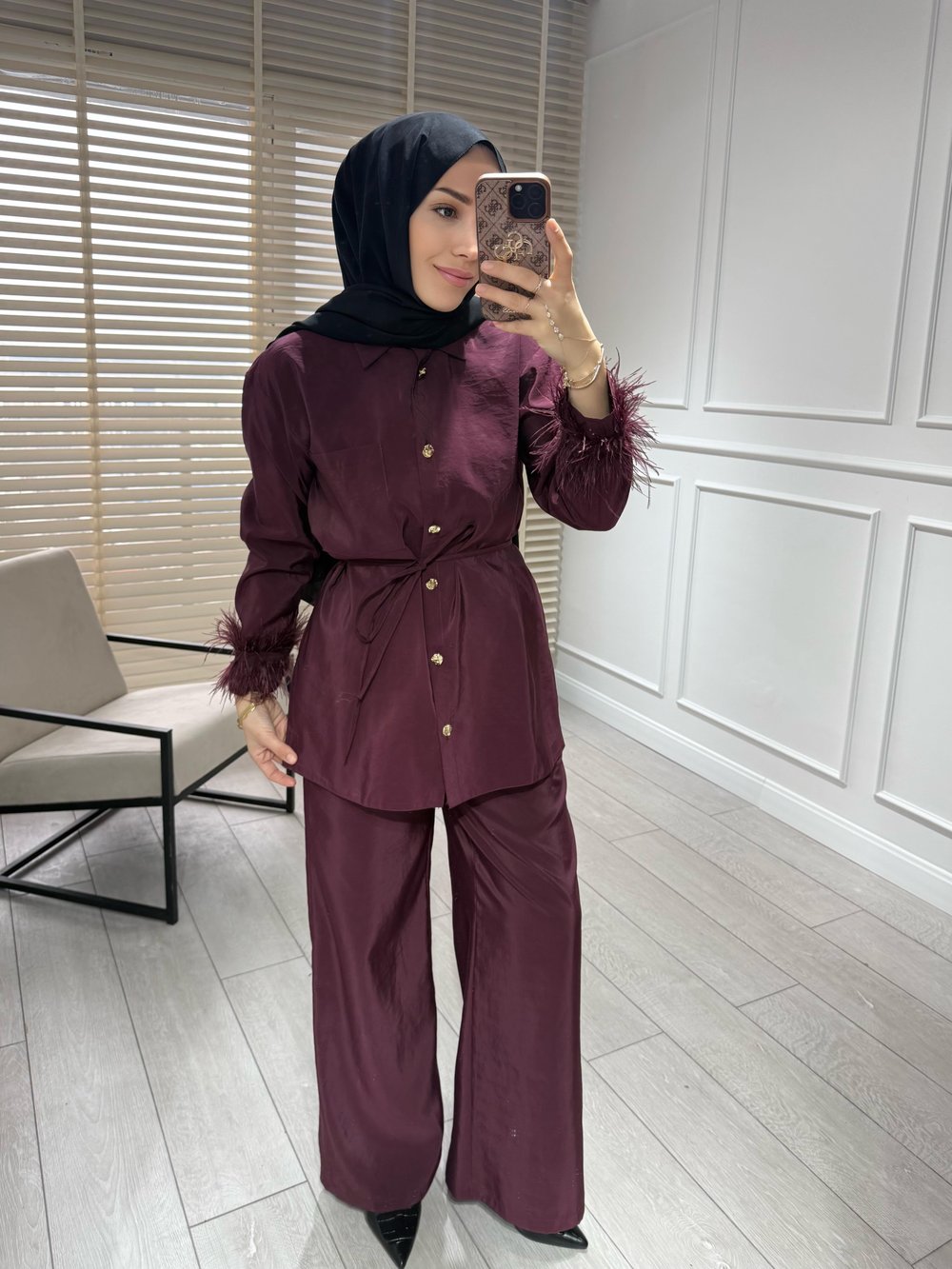 Lady Otriş takım - Bordo