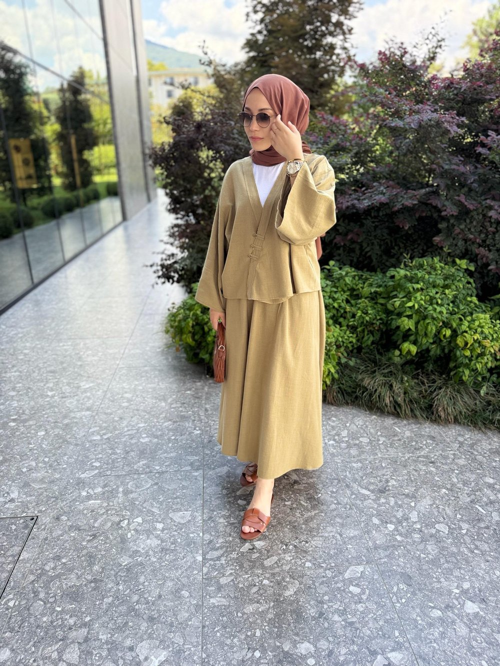 Lilyum Etekli Takım | Haki