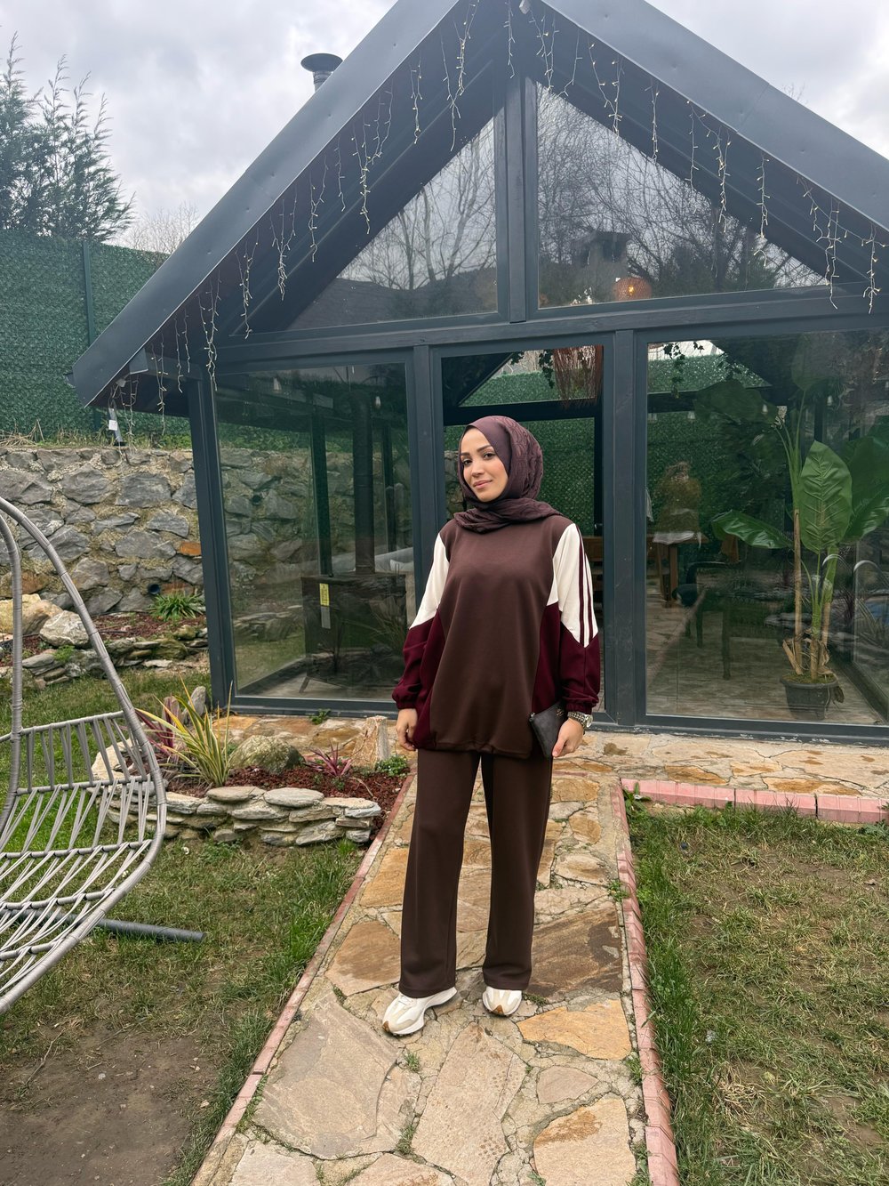 Renkli Oysho takım | Kahverengi
