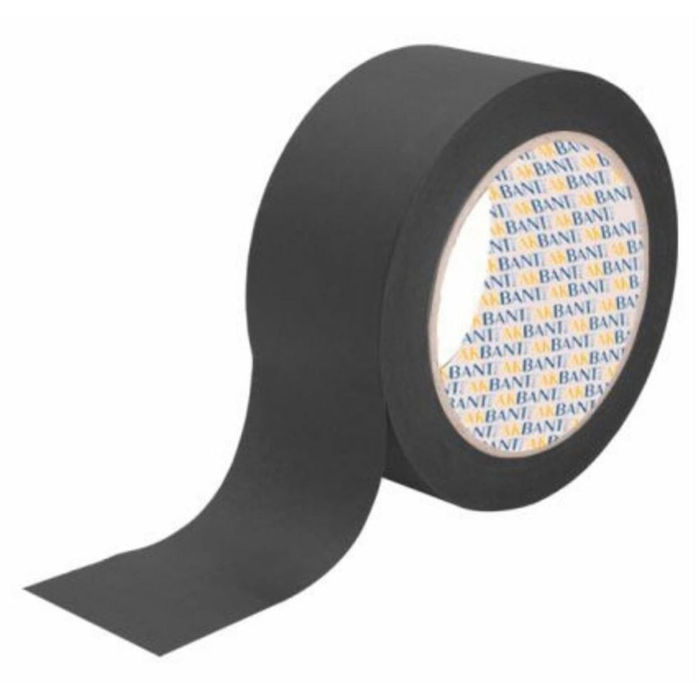 AKBANT Tamir Bandı Siyah 48 mm x 10 mt - Profesyonel Bez Takviyeli Güçlü Duct Tape Su Yalıtım ve Yırtık Bandı