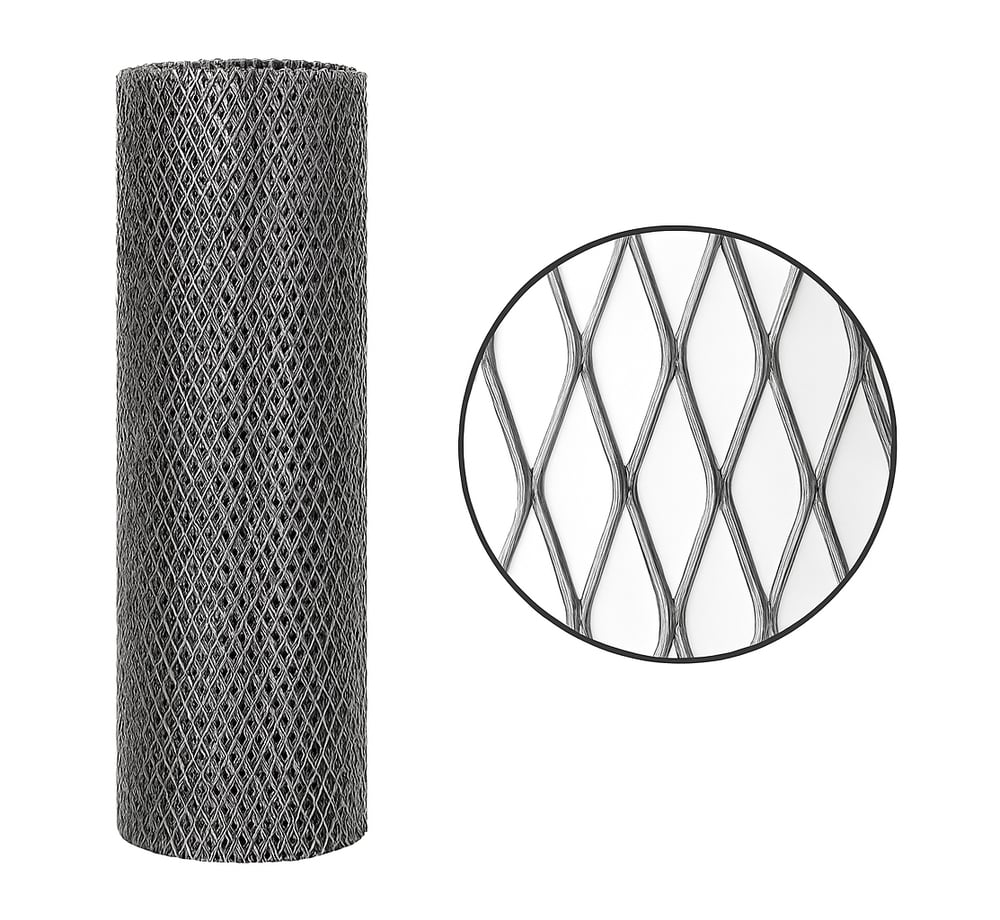 AKTEL Galvanizli Rabis Teli 50 mt × 100 cm - Profesyonel Sıva Altı Takviye Teli, Çatlamaz Sıva Örgüsü, Sıcak Daldırma Galvanizli Tel Kafes Cam Ahşap Rabis