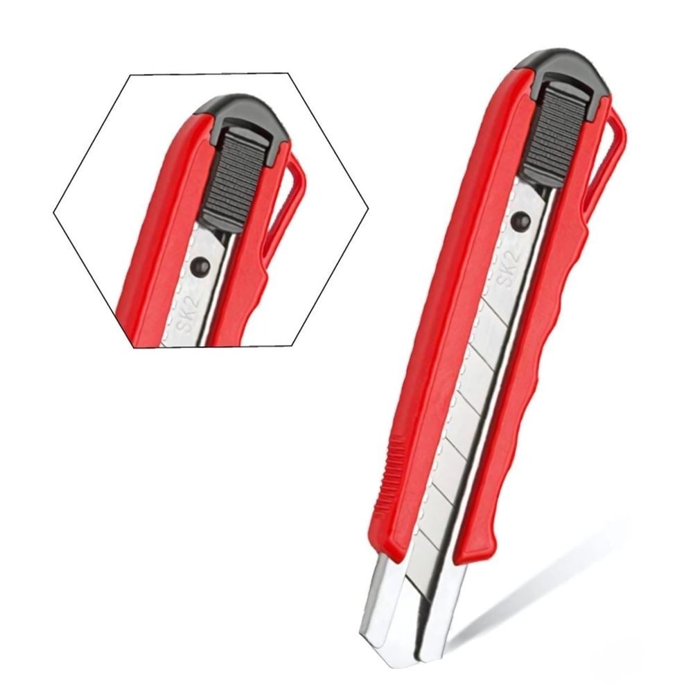 ARSTECH ARS100308 Ağır Sanayi Tipi Maket Bıçağı 25 MM (5125) - Ultra Geniş Vidalı Kilitli Kalın Falçata