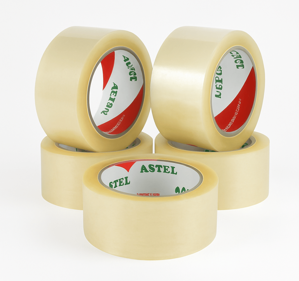 ASTEL Koli Bandı Şeffaf Renk 45 mm x 40 mt - Profesyonel Güçlü Ambalaj ve Paketleme Bandı
