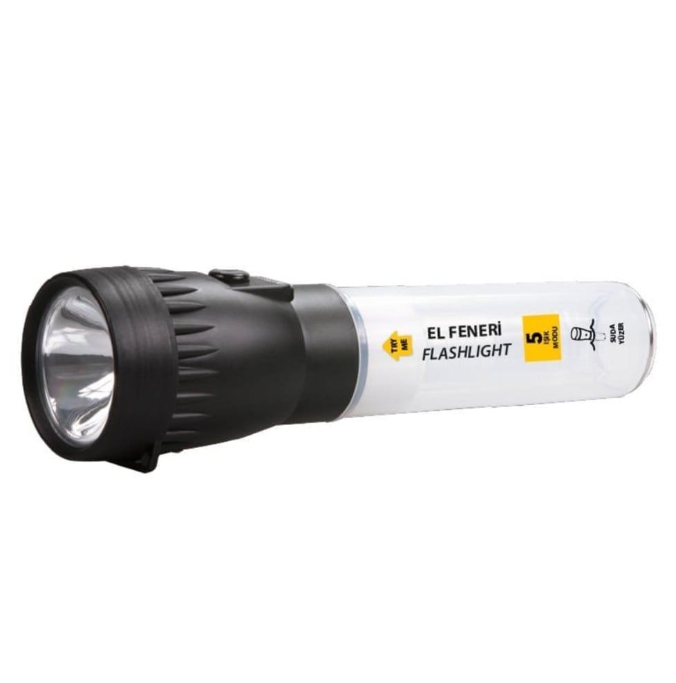 CAMPOUT El Feneri + Masa Lambası + Flaşör - 3'ü 1 Arada Şarj Edilebilir Çok Fonksiyonlu Kamp Lambası
