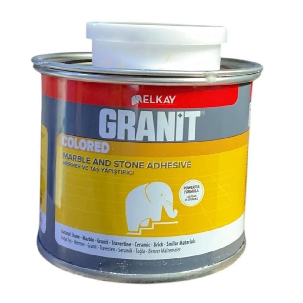 ELKAY GRANİT Profesyonel Mermer Granit Yapıştırıcısı 250 gr - Çift Bileşenli Polyester Lokal Taş Macunu