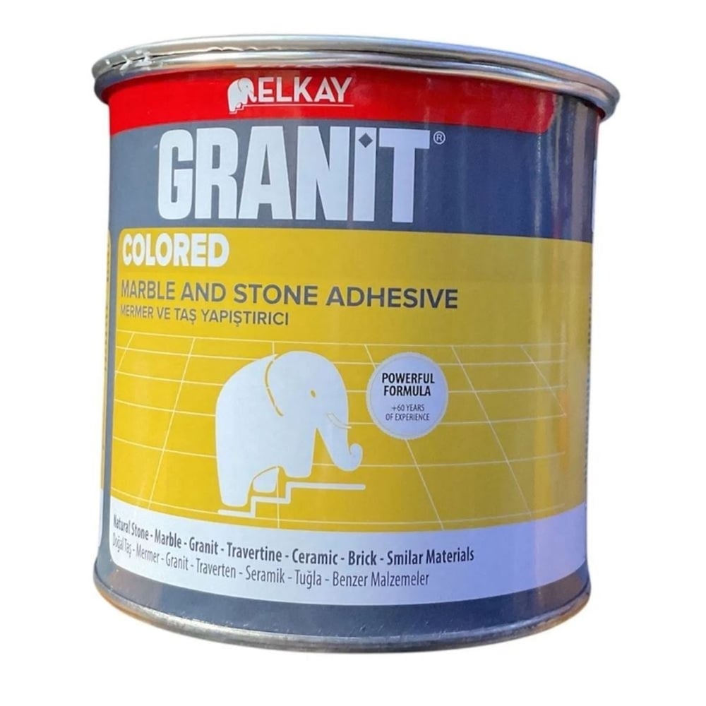 ELKAY GRANİT Profesyonel Mermer Granit Yapıştırıcısı 1200 gr - Çift Bileşenli Polyester Esaslı Taş Macunu