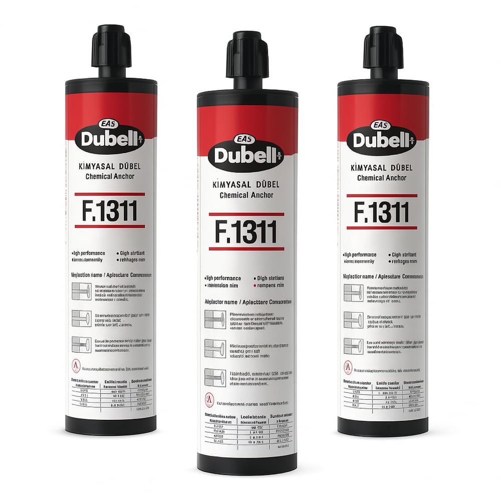 EMS F.1311 Kimyasal Dübel 345 ml - Profesyonel Yüksek Mukavemetli Polyester Bazlı Ankraj ve Filiz Ekme Harcı