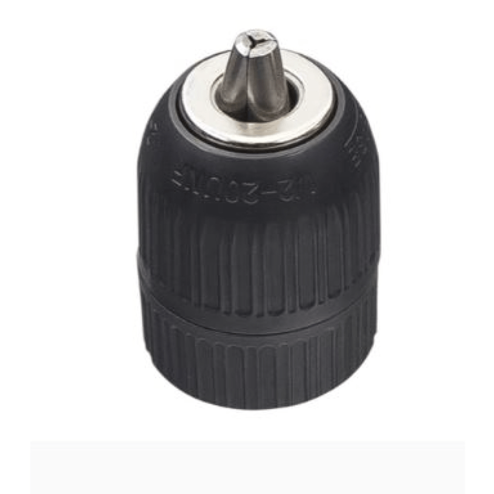 I-ZET 1.0-13 mm 1/2''-20 Plastik Kilitli Otomatik Mandren - Profesyonel Anahtarsız Darbeli Matkap Mandreni, Emniyet Kilitli Mil Geçme Matkap Başlığı