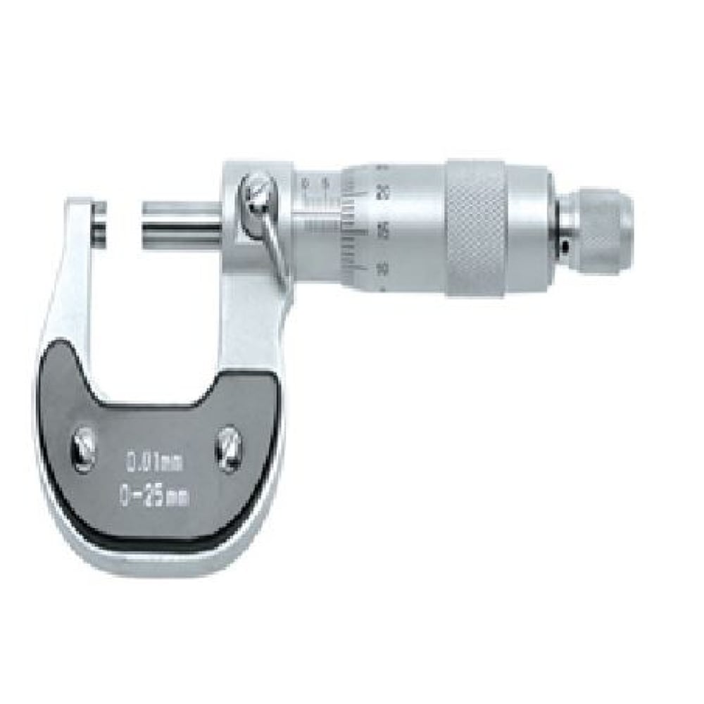 I-ZET Mikrometre 0-25 mm - Profesyonel Hassas Mekanik Dış Çap Ölçüm Mikrometresi
