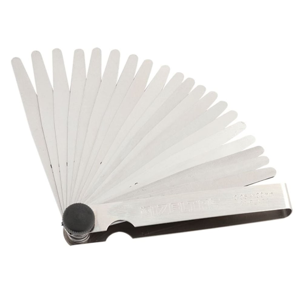 İZELTAŞ 0590150020 Sentil Takımı 0.05–1 mm Metrik 20 Parça - Profesyonel Yay Çeliği Hassas Boşluk Ölçer