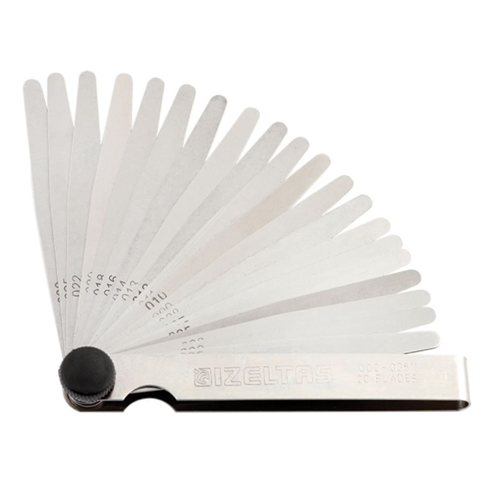 İZELTAŞ 0590250020 SAE Sentil Takımı 2–35/1000 inch 20 Parça - Profesyonel İnç Bazlı Hassas Boşluk Ölçer