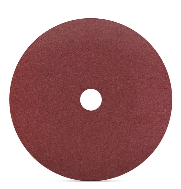 KARBOSAN 115 x 22 mm NK 120 Kum Fiber Disk Düz - Profesyonel Metal ve Çelik Yüzeyler İçin Hassas Tesviye, Temizleme ve Yüzey Parlatma Zımparası