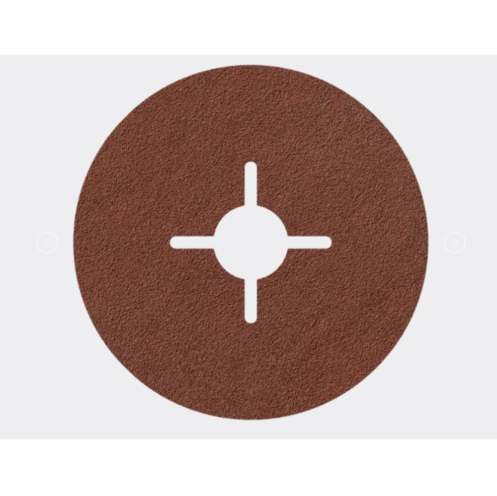 KARBOSAN 115 x 22 mm NK 24 Kum Fiber Disk 4 Slotlu - Profesyonel Metal ve Çelik Yüzeyler İçin Isınma Yapmayan Ağır Hizmet Çapak Alma ve Tesviye Zımparası