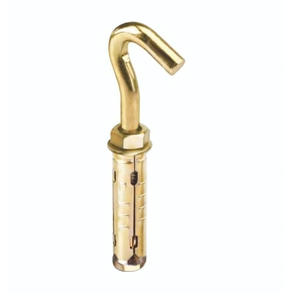 MASTER 501036 Açık Kancalı Çelik Dübel 8 mm - Profesyonel Çelik Gömlekli J Kanca Tavan Dübeli, Yüksek Çekme Mukavemetli Şantiye Tipi Kancalı Beton Dübeli