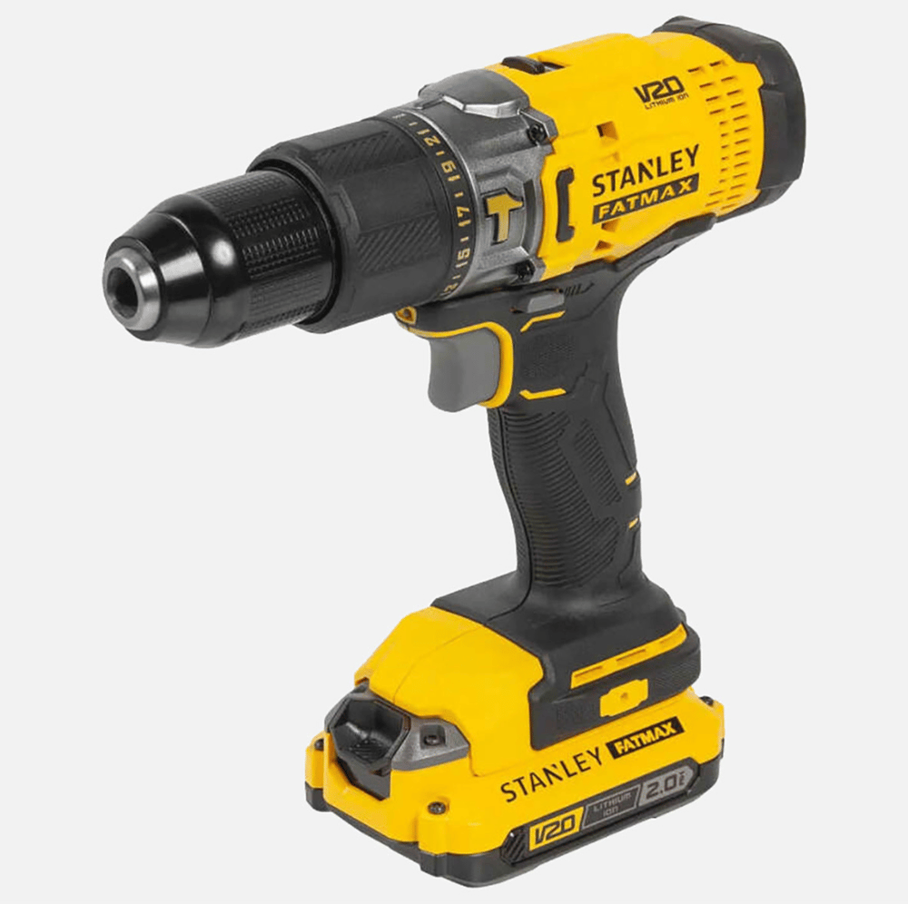 STANLEY FATMAX SCD718D2K-TR 18V 2.0Ah V20 Çift Akülü Kömürsüz Darbeli Matkap