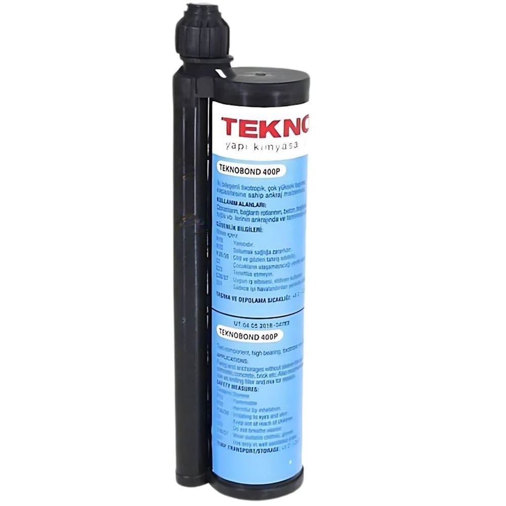 TEKNO TEKNOBOND 400 P Epoksi Kimyasal Dübel 345 ml - Profesyonel Yüksek Mukavemetli Ağır Yük Ankraj ve Filiz Ekme Harcı